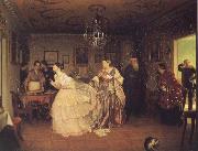 Pavel Fedotov The Major-s Courtship oil painting